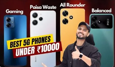 10000 के अंदर मिलने वाले पांच बेस्ट 5G Smartphone Phone