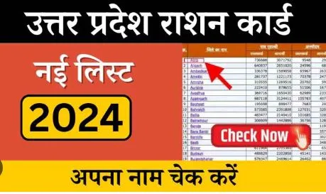 UP Ration Card List 2024-25, nfsa.up.gov.in Status Check District Wise