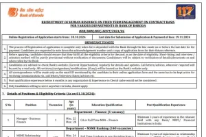 Bank of Baroda BOB Vacancy 2024 New Notification Out for 592 Vacancies, Apply Online Now