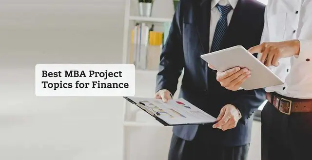 mba finance project topics​