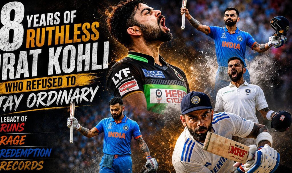 18 years of ruthless Virat Kohli: The man who refused to stay ordinary | Cricket News