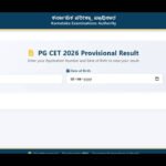 Karnataka PGCET result 2026 declared for MBA, MCA, MTech: Check score, rank and result link