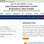 JEECUP counselling 2026: Round 6 choice filling begins; seat allotment on August 24