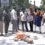 Sajjan Kumar ‘role model’ post: Sikh leaders protest outside Rahul’s Delhi home, demand Congress apology | India News