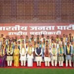 ‘Meeting all about new ideas & perspectives’: PM Modi after engaging with ‘team Nabin’ at party HQ | India News