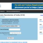 ICSI CS Executive June result 2026 declared; Vidhi Suthar secures rank 1: Direct link to download here