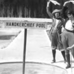 Yellowstone visitors once used Handkerchief Pool like a natural washing machine; after a log stopped its activity in 1926, a 1929 cleanup removed 1.5 bushels of debris, including 100-plus hairpins and a horseshoe
