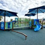 A former Illinois elementary school closed in 2014; its site has now become a $1.35 million fully accessible park with an inclusive playground, walking paths and a new splash pad
