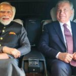 PM Modi received by Uzbek President Mirziyoyev in Tashkent, leaders share car ride | India News