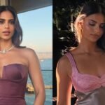 Suhana Khan stuns in a silk satin midi dress worth Rs 6 lakh at an event, but someone else steals the show, find out – PICS inside | Hindi Movie News