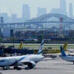 13 injured as shuttle bus crashes into barrier at Newark Airport