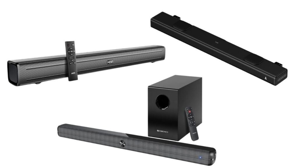 कम बजट में चाहिए दमदार Bass? ₹5,000 से कम में Amazon से खरीदें ये 5 शानदार Soundbars, टीवी का साउंड लगेगा थिएटर जैसा!