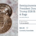 Trump’s face debuts on US currency, $1 coins run ‘out of stock’ within hours