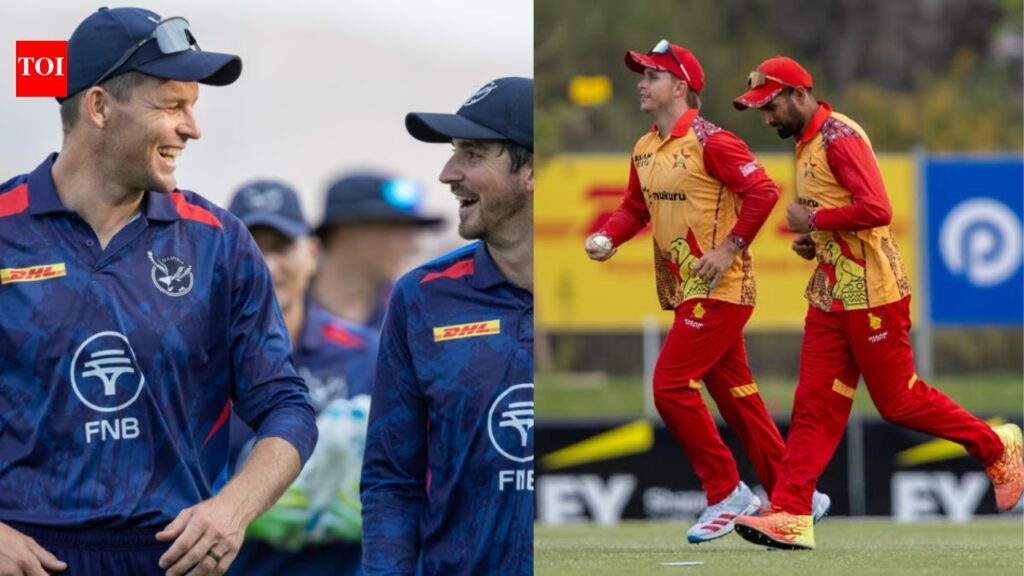 Namibia 34/3 in 7.3 Overs