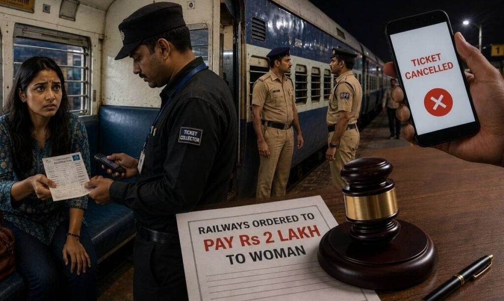 Wrong mobile digit sent her train ticket to another passenger who cancelled it; she was deboarded at midnight, arrested and lost her job, Kerala SHRC orders Railways to pay Rs 2 lakh