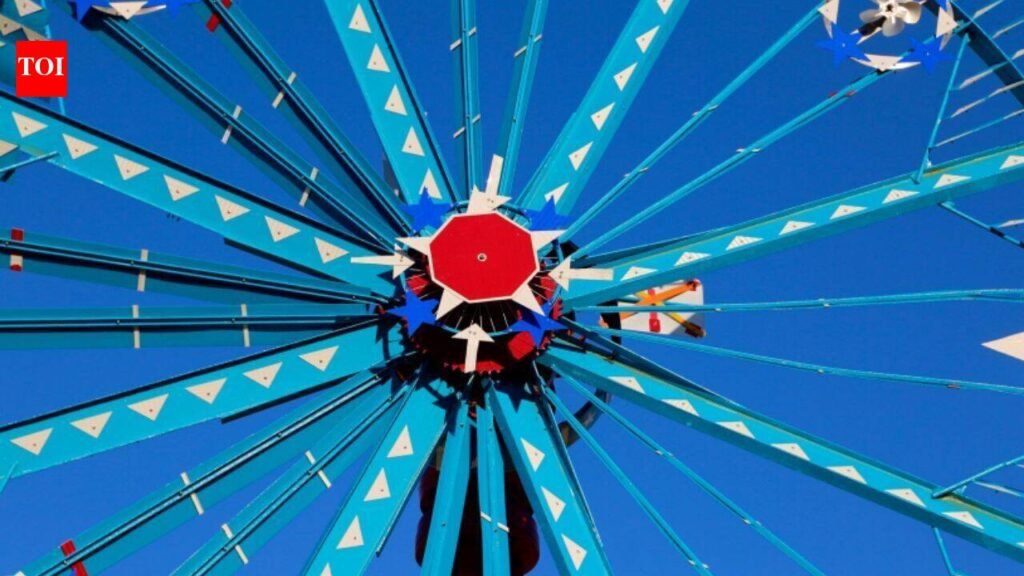 A retired North Carolina repairman built giant wind-powered sculptures from scrap; after 30 were moved downtown, the park drew 194,300 visitors and generated $5.3 million in regional sales