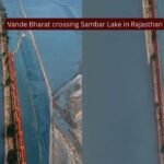 Vande Bharat speeding past Rajasthan’s salt lake wonder: Sambhar Lake view from the train looks unreal; watch