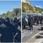 Police slow to respond as masked men block roads to UK’s Dover port in anti-immigration protest: Report