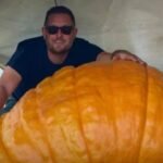 Essex gardener grows 1,200lb pumpkin named Gladys that gained more than 40lb in a single night: ‘Feels like a father’ to giant vegetable