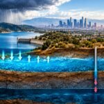 In 2023, record storms nearly refilled Los Angeles reservoirs and shallow aquifers; deeper groundwater recovered only about 25% of what it had lost since 2006