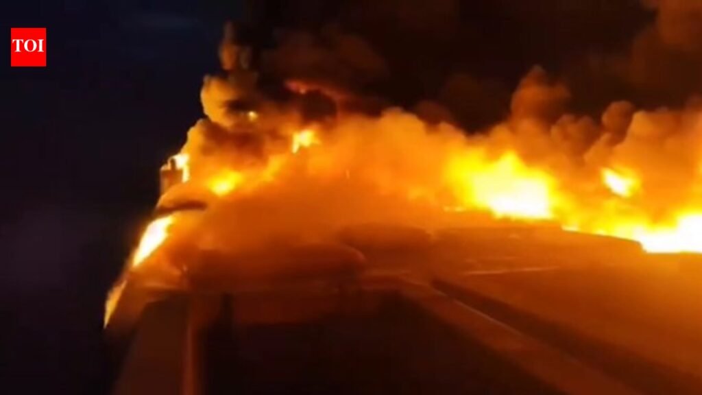 Watch: Ferry erupts in flames off Philippines’ Palawan; 5 killed