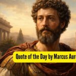 Quote of the Day by Marcus Aurelius, “Think of yourself as dead, you have lived your life, now take what’s…”