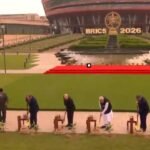 PM Modi, Brics leaders take part in joint tree plantation at Bharat Mandapam: Watch | India News