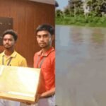 Class 10 students risk lives to rescue woman from canal; daring act caught on cam | Lucknow News