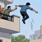 Man enters house, later jumps to death from adjoining building | Lucknow News