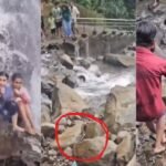 Giant snake falls on man carrying child at Amboli waterfall in Maharashtra; tourists scream, “Run, it’s a very big cobra”: watch |