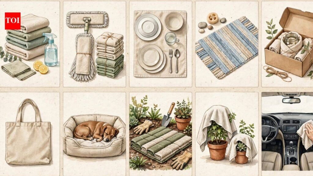 Stop throwing away old towels: 10 practical ways to reuse them for cleaning, pets, gardening and more |
