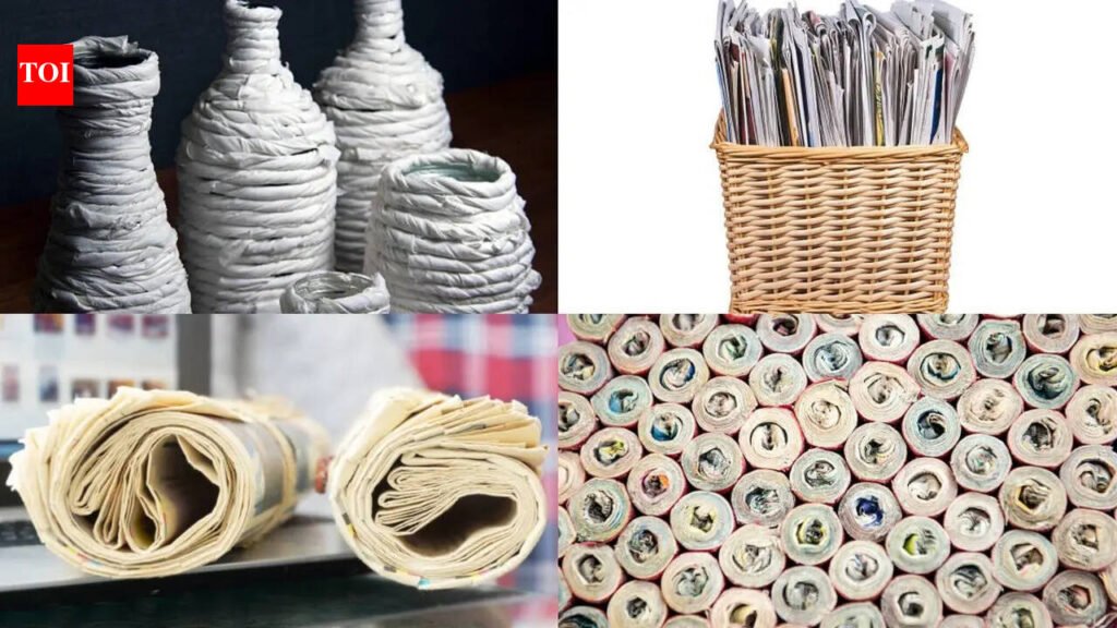 Old newspapers can look expensive: 5 home décor DIYs worth trying