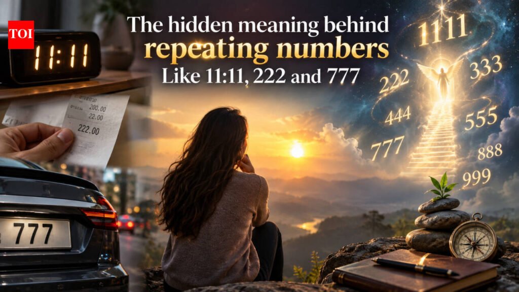 The hidden meaning behind repeating numbers Like 11:11, 222 and 777