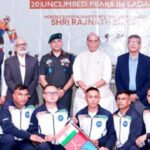 Defence minister Rajnath felicitates expedition crew that summited 20 unclimbed peaks in Ladakh | India News