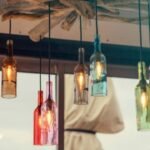 Turn empty wine bottles into elegant lamps for your living room