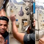 “When your restaurant is travelling at 28,000 km/h…”: Shubhanshu Shukla shows how he prepares his favourite mango salad in space
