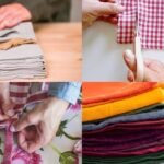 No-Sew Kitchen Napkins: How to make no-sew kitchen napkins from old cotton clothes you were about to throw away
