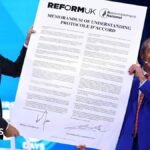 Nigel Farage unveils small boats deal with Jordan Bardella at Reform conference