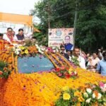 Uttarakhand CM Dhami, Union ministers Kiren Rijiju and Jual Oram lead massive roadshow, attend ‘Aadi Rangotsav Festival’ in Khatima | India News