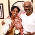 Superstar Rajinikanth meets Asian Games medallist Vithya Ramaraj; congratulates her on winning three medals | Tamil Movie News