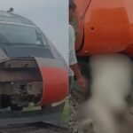 Vande Bharat hits cow on tracks in Lucknow, suffers front-end damage; train delayed by 35min | Lucknow News
