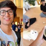 Sourav Joshi called ‘misogynist’: YouTuber faces backlash after wife Avantika Bhatt is dared to drink from pet dog Oreo’s bowl