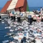 Ship sinks in Strait of Hormuz, Iranian fishermen find floating iPhones and expensive perfumes