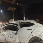 26-year-old man killed, 4 injured as car flips after crashing into divider | Lucknow News