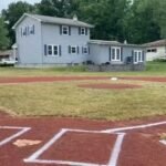 An Ohio boy asked his dad for a baseball field in their backyard; two years and about $30,000 later, the family had its own diamond with infield clay, regulation bases, a raised mound and hand-painted foul lines